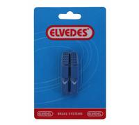 Coppia di ricariche per pastiglie dei freni per cerchi da 55 mm, per il bagnato e per Elvedes Cantilever Bleu