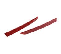 Coppia di riflettori per paraurti posteriore per Serie 3 F30 F31 M Sport 2012-2017, finiture in plastica rossa adatte per modelli F30 Sedan e F31 Touring