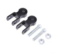 Coppia di riser ammortizzatori posteriori neri 77 mm CNC | Coppia di riser ammortizzatori posteriori neri 77 mm CNC