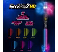 Coppia di Rockstix 2 HD: Bright Light Up multi cambiamento di colore LED bacchette, 7 Amazing colour effects, set per la vostra custodia sul fuoco.