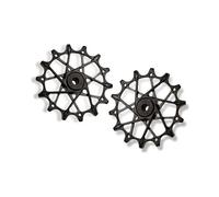 Coppia di rotelle del deragliatore garbaruk per shimano 12v nero
