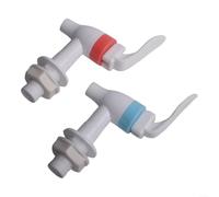 Coppia di rubinetti per acqua potabile fredda e calda, accessori per erogatore d'acqua, connessione filettata in plastica, design compatto per uso domestico e cucina