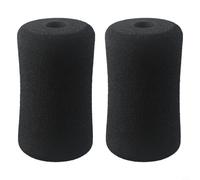 Coppia di rulli in schiuma per macchine pesi e tavoli a inversione, cuscinetti per gambe tubolari di ricambio per palestra domestica, 5,12 x 2,8 pollici nero (20 x 70 x 120 mm)