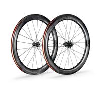 Coppia di ruote a disco con bloccaggio centrale e pneumatici Vision Metron 60 SL TL XDR (x2) Noir