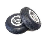 Coppia di ruote anteriori di ricambio per Powerchair, mozzo gonfiabile in lega di alluminio da 9 pollici con cuscinetto e pneumatici da 2,8/2,5-4