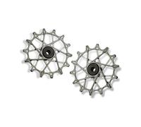 Coppia di ruote deragliatrici garbaruk per shimano 12v argento