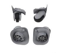 Coppia di ruote girevoli di ricambio per valigie con meccanismo girevole, realizzate in plastica ABS per resistenza al calore e uso affidabile (D)