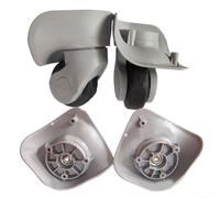 Coppia di ruote girevoli di ricambio per valigie con meccanismo girevole, realizzate in plastica ABS per resistenza al calore e uso affidabile (C)