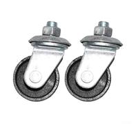 Coppia di ruote girevoli orizzontali robuste costruite con materiali per prestazioni affidabili in varie impostazioni, set da 2 pezzi disponibile (16 mm)