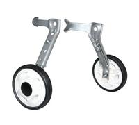 Coppia di ruote in plastica stabilizzanti per biciclette per disabili P2R Blanc