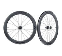 Miche Kleos Rd 62 28´´ 700c isc Tubeless Road Wheel Set Argento 12 x 100/12 x 142 mm / Shimano/Sram HG Black