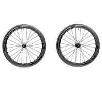Coppia di ruote zipp 454 nsw tubeless disc 700c 12x100 12x142mm centerlock