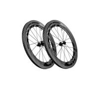 Coppia di ruote zipp 858 nsw tubeless disc 700c 12x100 12x142mm centerlock