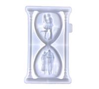 Coppia di sabbia Timer Stampo Forma Silicone Squisita Gocce di Cristallo Casting Stampi per Amante Artigianato Stampo per Resina Ornamento