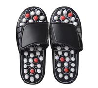 Coppia di sandali massaggianti - ciabatte per riflessologia digitopressione, slip per massaggio traspirante | Sandali per terapia del piede regolabili per alleviare lo stress, rilassamento termale