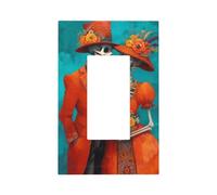 Coppia di scheletri in abbigliamento da sposa messicano interruttore della luce piastra da parete piastra frontale copertura singolo bilanciere 1 banda decoratore presa coperture per la casa cucina