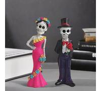 Coppia di scheletri, statuetta per sposi e sposi, regalo romantico per