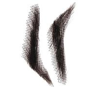 Coppia di sopracciglia artificiali - Estensioni per sopracciglia in | capelli veri, accessorio per trucco riutilizzabile | Pezzo di ricambio per sopracciglia, aspetto naturale, traspirante, legge