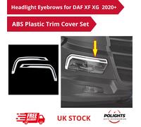 Coppia di sopracciglia per fari - Set di coperture in plastica ABS - Adatto p...