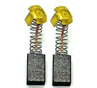 Coppia di spazzole di carbone 7 x 11 x 17 mm (RC-123) per Hitachi H30, H45, C6, C7, C8, C10, CR13, D13, DC120, DH30, DH40, DH38