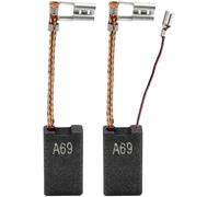 Coppia di spazzole in carbone per martelli perforatori Bosch GSH 5 E/GBH 7 DE/GBH 5-40 DE/GBH 5-40 DCE/GBH 7-45 DE (6x16x21, 1617014135) con arresto automatico e cavetto di servizio (GSH5)