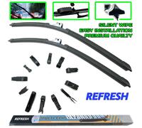 Coppia Di Spazzole Per Parabrezza Aero Piatte Set 26" 650Mm 18" 450Mm Multi Fit