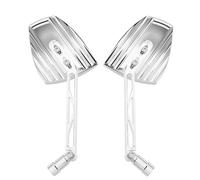 Coppia di Specchi Adatto per Molti Veicoli Cromo M10 Filettatura-Sinistra Lati