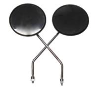 Coppia Di Specchi Per Simson S50 S51 S70 SR50 Schwalbe KR51 M8x1.25 Nero