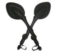 Coppia di Specchi Universal Plastica Nero Fissaggio Con Fascetta Contrassegno E