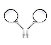 Coppia Di Specchietti Laterali Cromati Per Moto Rotondi Universali Da 10 Mm Per Scooter Per Suzuki Boulevard C50 M109R M50 C90