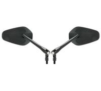 Coppia di specchietti retrovisori regolabili universali - M10 - nero opaco