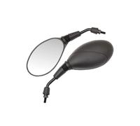 Coppia di specchietti retrovisori universali da 10 mm per moto, scooter e biciclette, neri