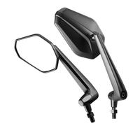 Victor - Specchietti moto omologati 10mm DX Nero opaco Attacco a manubrio