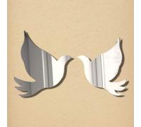 Coppia Di Specchio Acrilico Con Colombe