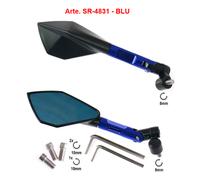 COPPIA DI SPECCHIO UNIVERSALI PER MOTO/SCOOTER CON VARI KIT PERNI DA 8/10 MM