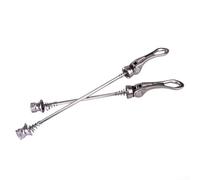 Coppia di spiedini a sgancio rapido in lega di alluminio per bici da strada e mountain bike, ruota anteriore da 100 mm, asse posteriore da 135 mm (titanio)