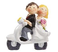 COPPIA DI SPOSI CON Roller 6 x 5 cm decorazione per torte