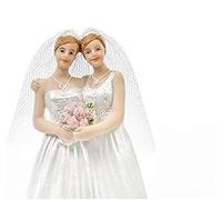 Coppia di sposi, coppia di sposi, decorazione per torta, statuetta decorativa per torte e matrimonio, 11 cm