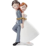 Coppia di sposi in collane di ca. 15 cm.