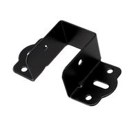 Coppia di staffe di collegamento per letto a forma di U, per telaio del letto, supporto per trave centrale, componenti di fissaggio in metallo per un montaggio sicuro (35 mm)