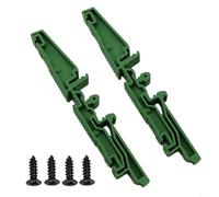 Coppia di staffe di montaggio su PCB per guida DIN da 35 mm per montaggio su circuito C45 Secure con 2 supporti e viti per progetti elettronici