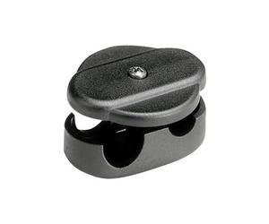 Coppia di staffe fisse per portapacchi korbfix ii klickfix nere