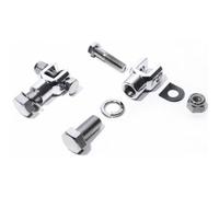 Coppia di Staffe Moto Pedanine Harley Universali Supporti Cromati da Paramotore