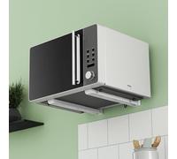 Coppia di staffe per forno a microonde estensibile da 36 a 46 cm carico 50 Kg