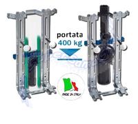 Coppia di staffe universali per sospesi con sostegni per tubazioni