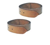 Coppia di staffili in cuoio artigianale per selle western Lakota