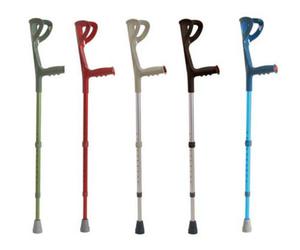 Coppia di stampelle canadesi - 2 Stampelle colorate altezza regolabile Moretti