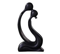 Coppia di Statue, Figure Sculpture in Love Matrimonio Ornamento Astratto, per Decorazioni per la scrivania del Soggiorno, Regali per Matrimoni, 2413 cm, Ceramica, Nero