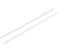 Coppia di Stecche Bianche per Poster lunghe 70 cm. con 2 Ganci