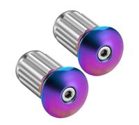 Coppia di sterzo in lega di alluminio 1 coppia - Tappo per manubrio per ciclismo Plug di fine sportiva con struttura di espansione per mmtb Racing Bike | Diametro interno di arresto sicuro 17-23
